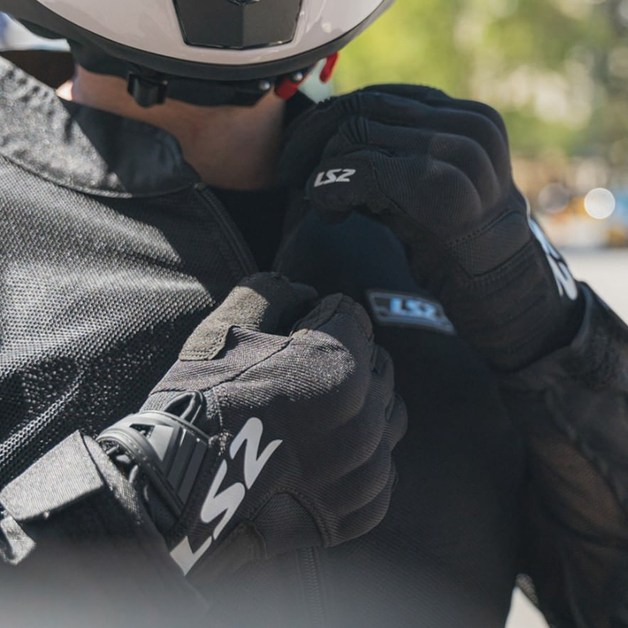 Guante LS2 Silva Hombre Negro